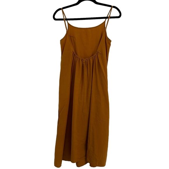 URBAN OUTFITTERS Size XS Dark Yellow, Mustard Cotton Boho Tank Dress - Picture 4 of 10